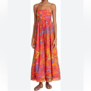 FARM RIO Magic Forest Cotton Maxi Dress